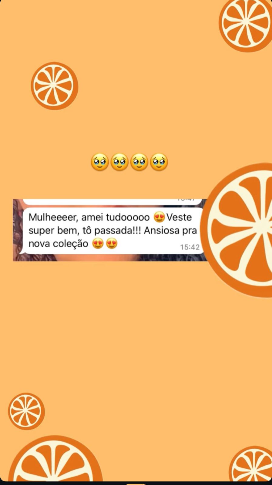 Depoimento de cliente feliz com compra